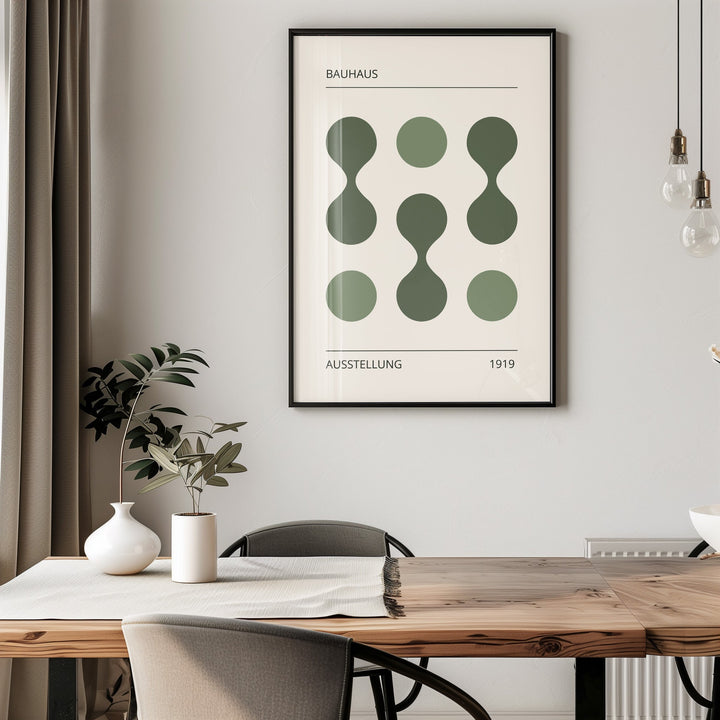 Green Drops Abstract Wall Art by Bauhaus - Style My Wall