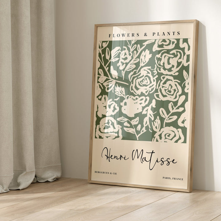 Green Flowers & Plants Wall Prints by Henri Matisse - Style My Wall