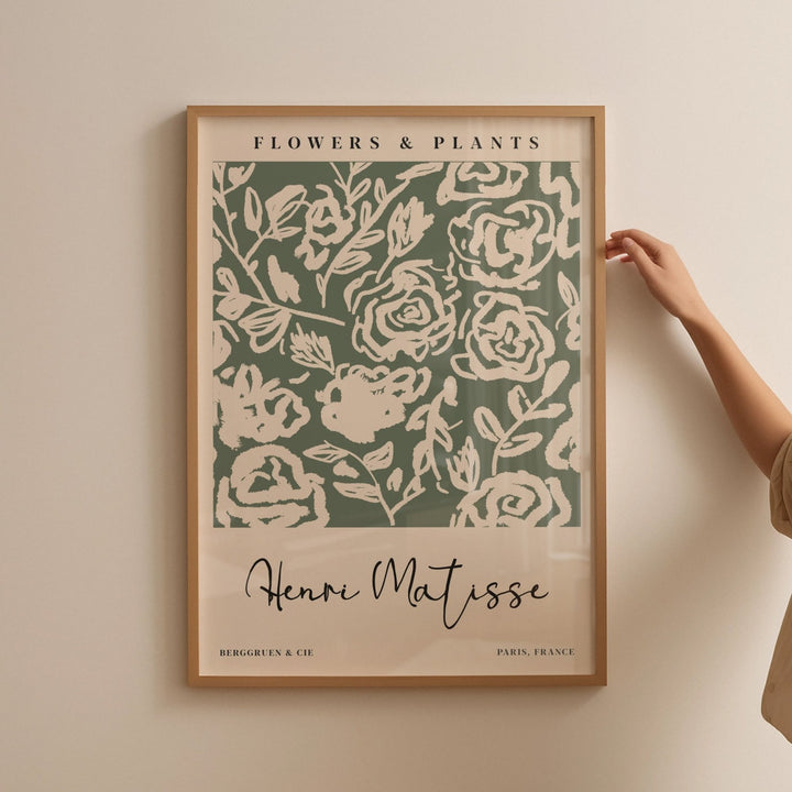 Green Flowers & Plants Wall Prints by Henri Matisse - Style My Wall