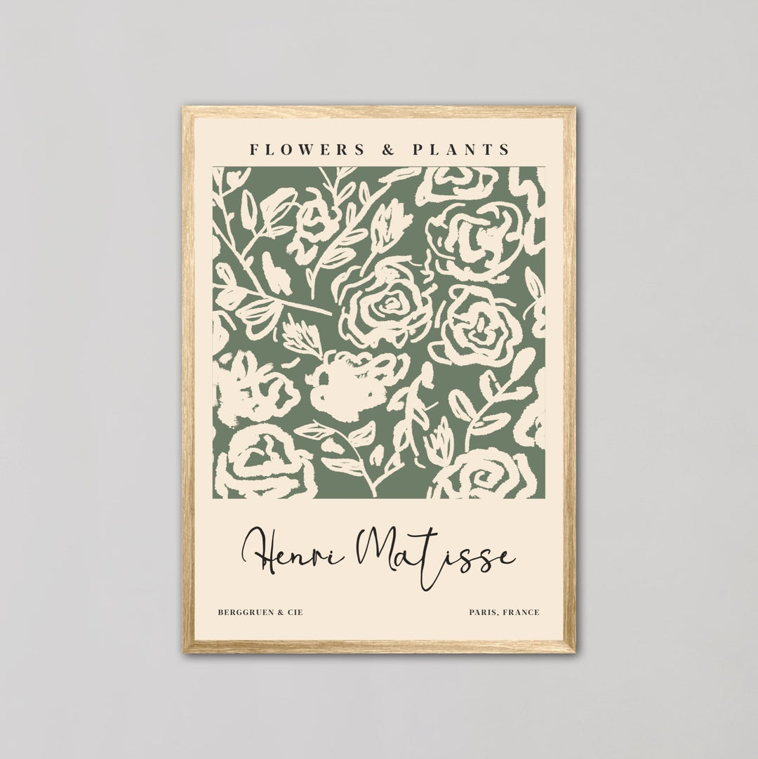 Green Flowers & Plants Wall Prints by Henri Matisse - Style My Wall