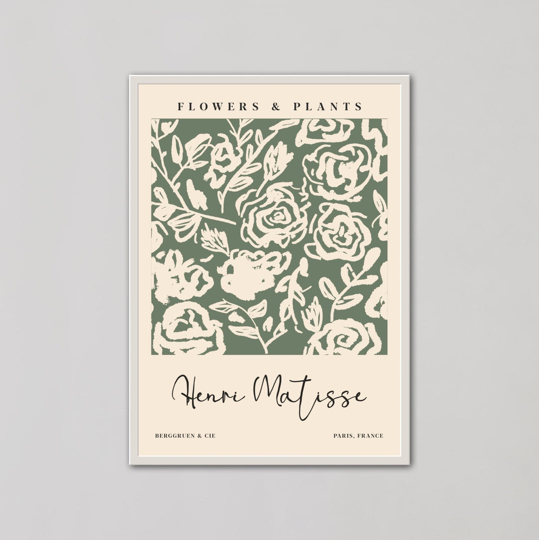 Green Flowers & Plants Wall Prints by Henri Matisse - Style My Wall