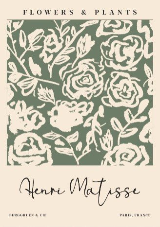 Green Flowers & Plants Wall Prints by Henri Matisse