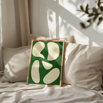 Green Leaf Abstract Print - Style My Wall