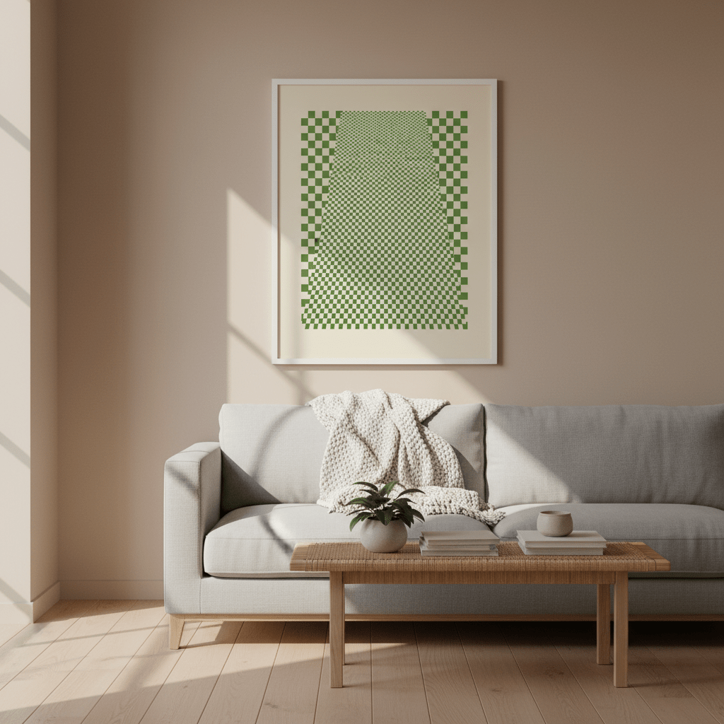 Green Matrix Tiling wall - art - picture - poster