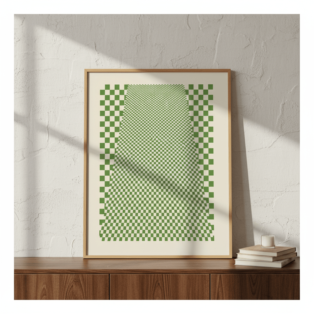 Green Matrix Tiling wall - art - picture - poster