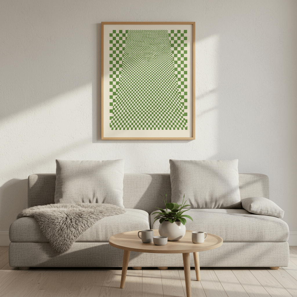 Green Matrix Tiling wall - art - picture - poster