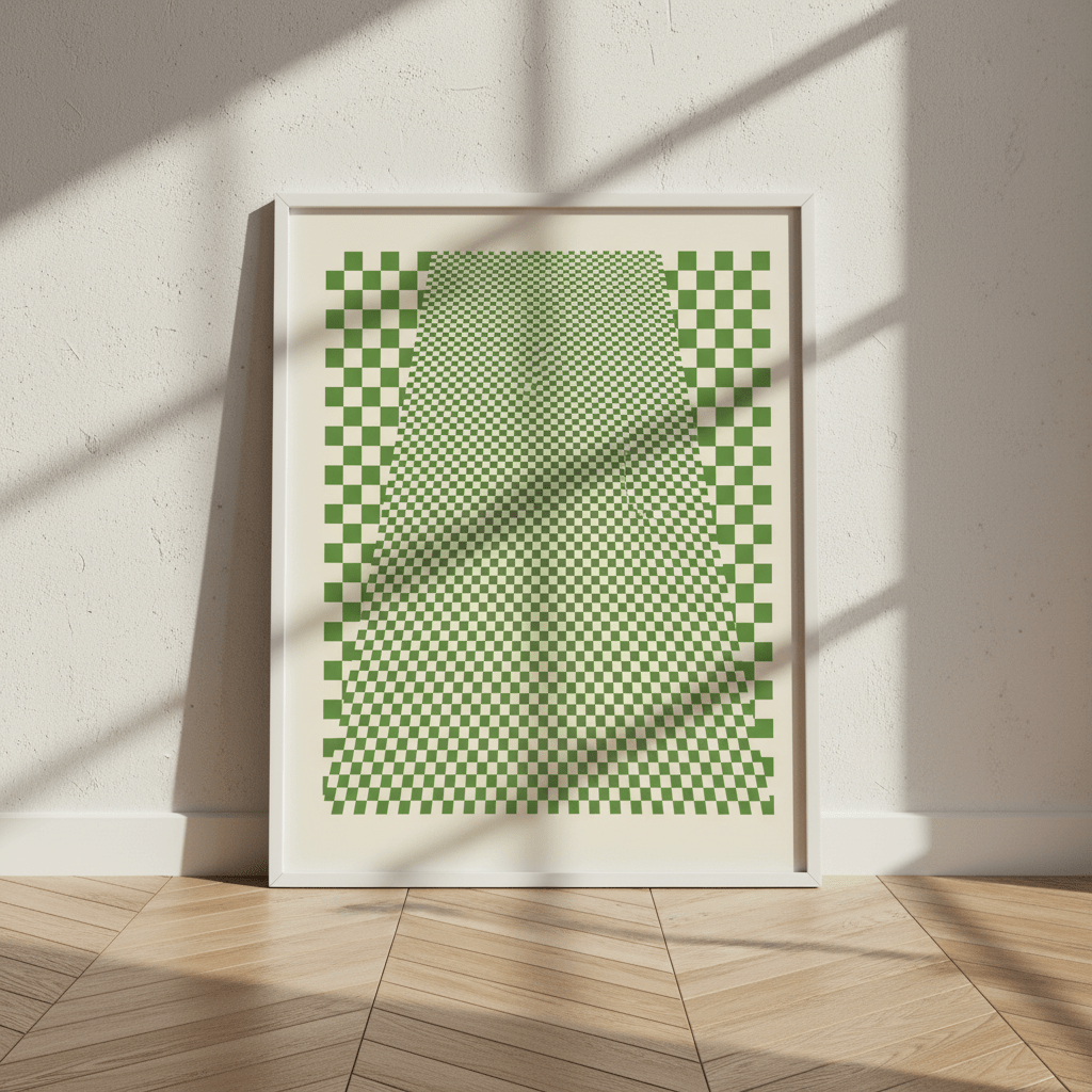 Green Matrix Tiling wall - art - picture - poster