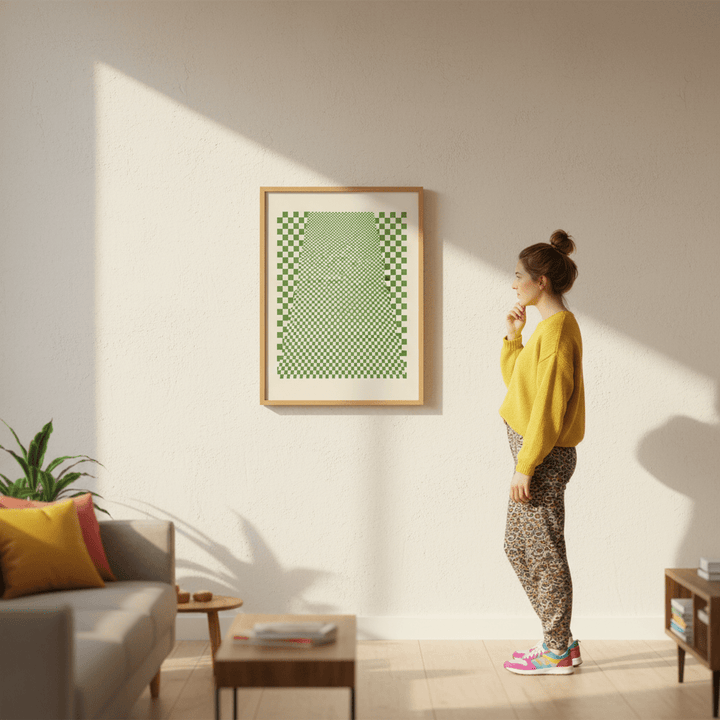 Green Matrix Tiling wall - art - picture - poster