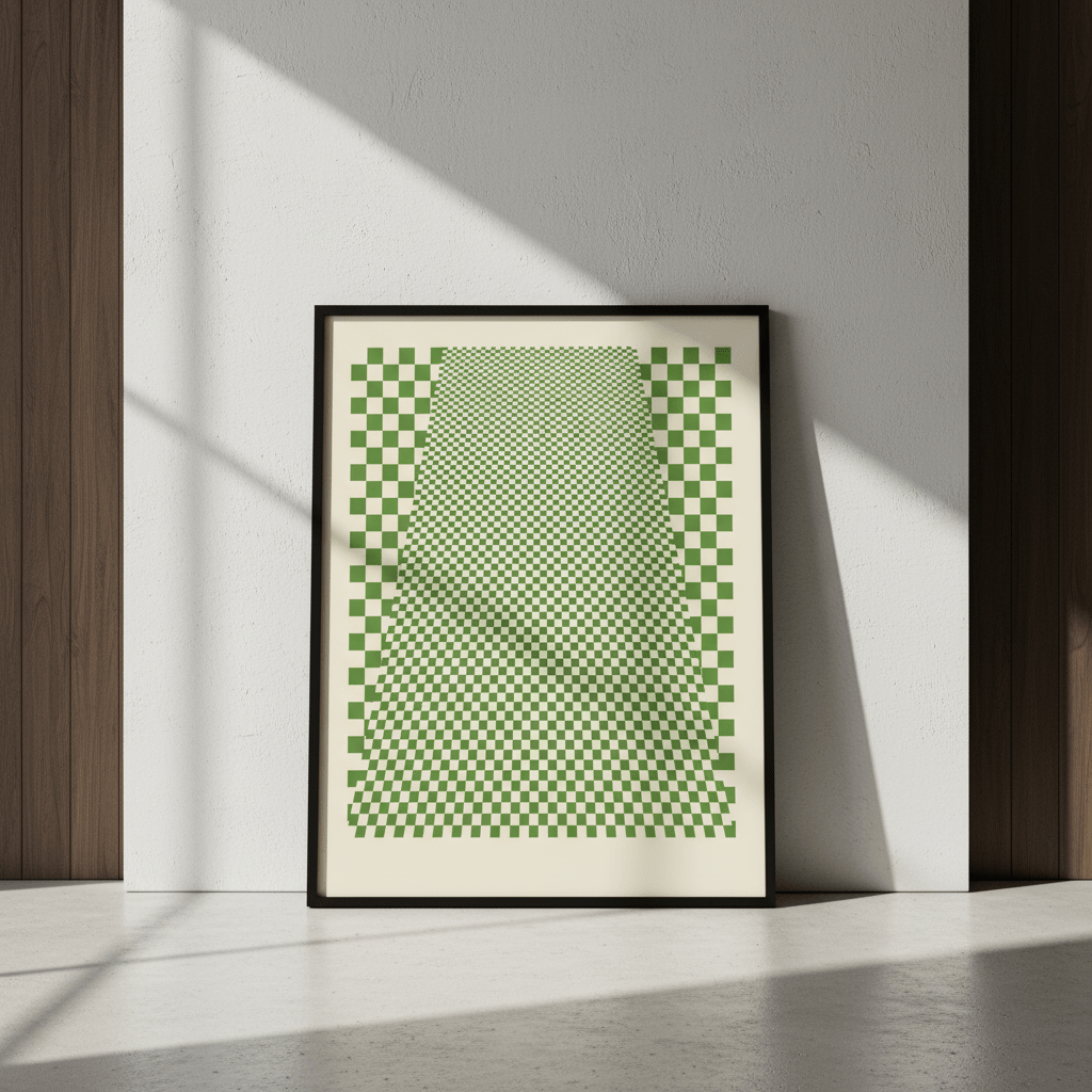 Green Matrix Tiling wall - art - picture - poster