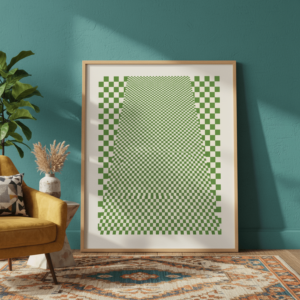 Green Matrix Tiling wall - art - picture - poster