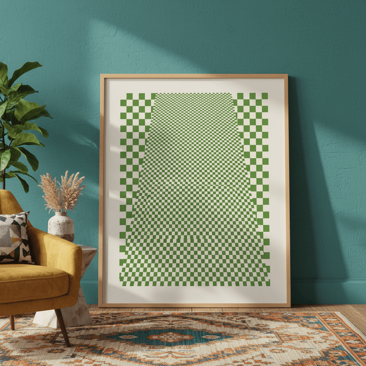 Green Matrix Tiling wall - art - picture - poster