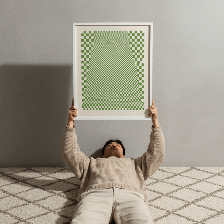 Green Matrix Tiling wall - art - picture - poster