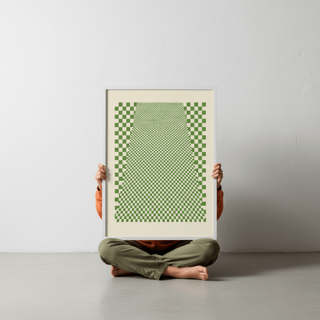 Green Matrix Tiling wall - art - picture - poster