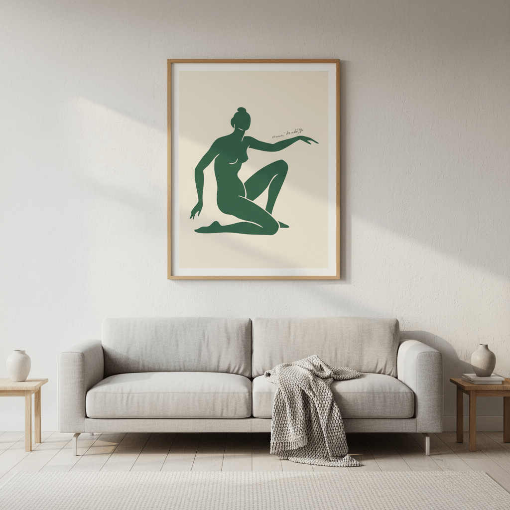 Green Motion in Form by Henri Matisse wall - art - picture - poster