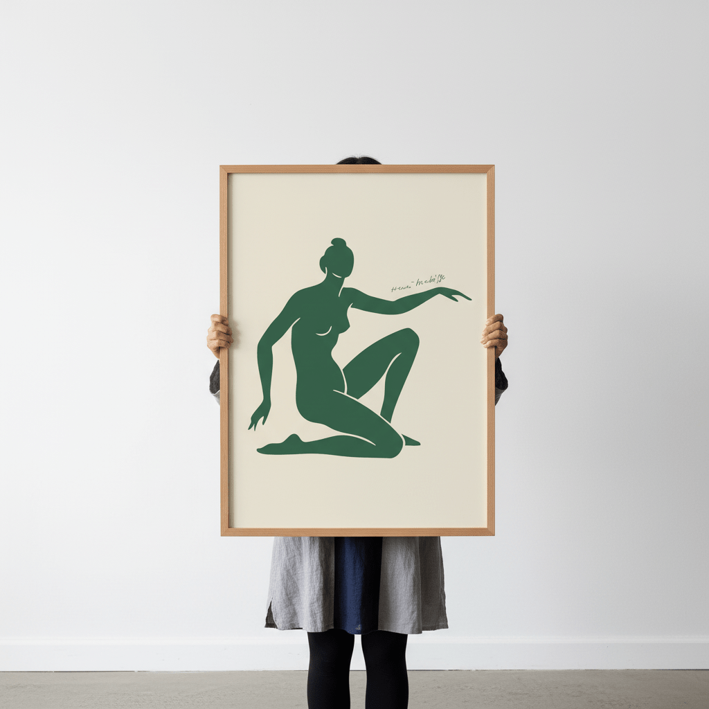 Green Motion in Form by Henri Matisse wall - art - picture - poster