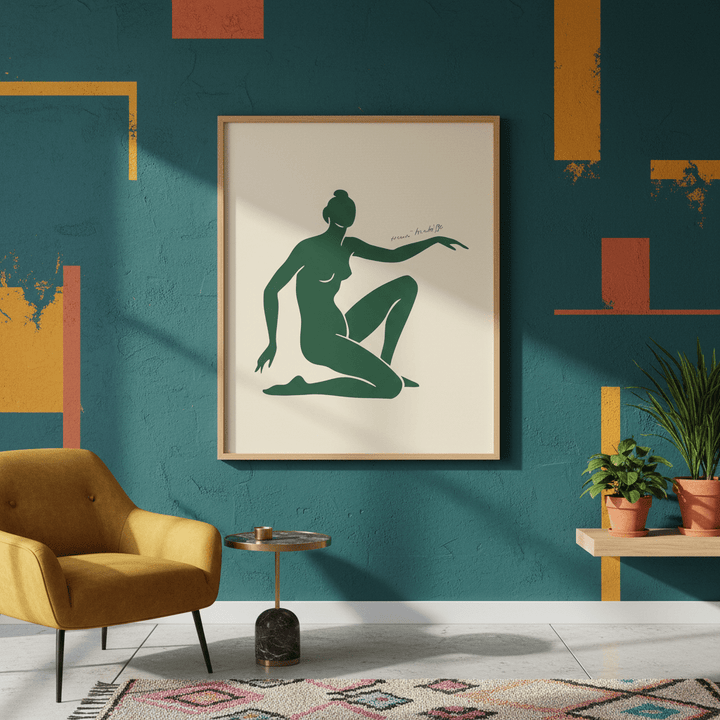 Green Motion in Form by Henri Matisse wall - art - picture - poster