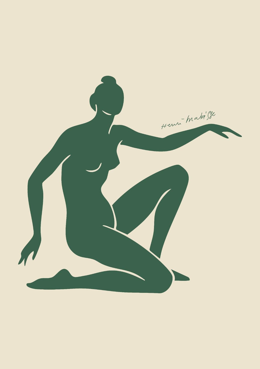 Green Motion in Form by Henri Matisse