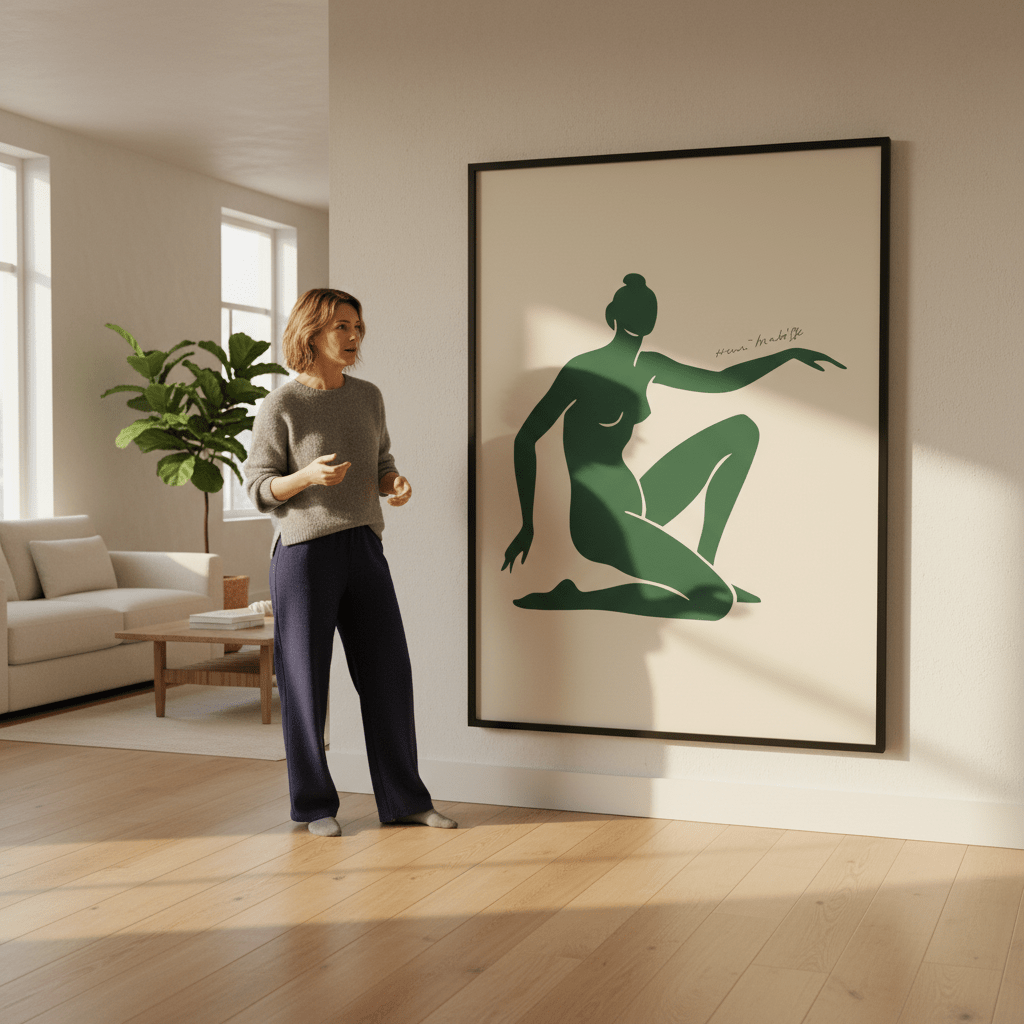 Green Motion in Form by Henri Matisse wall - art - picture - poster