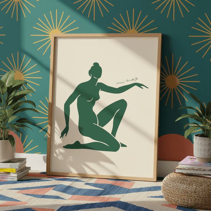 Green Motion in Form by Henri Matisse wall - art - picture - poster