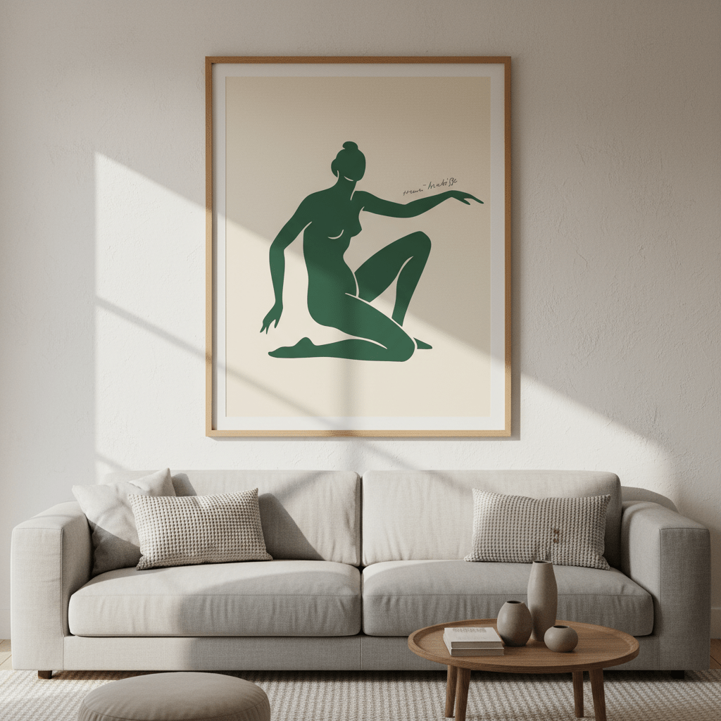 Green Motion in Form by Henri Matisse wall - art - picture - poster