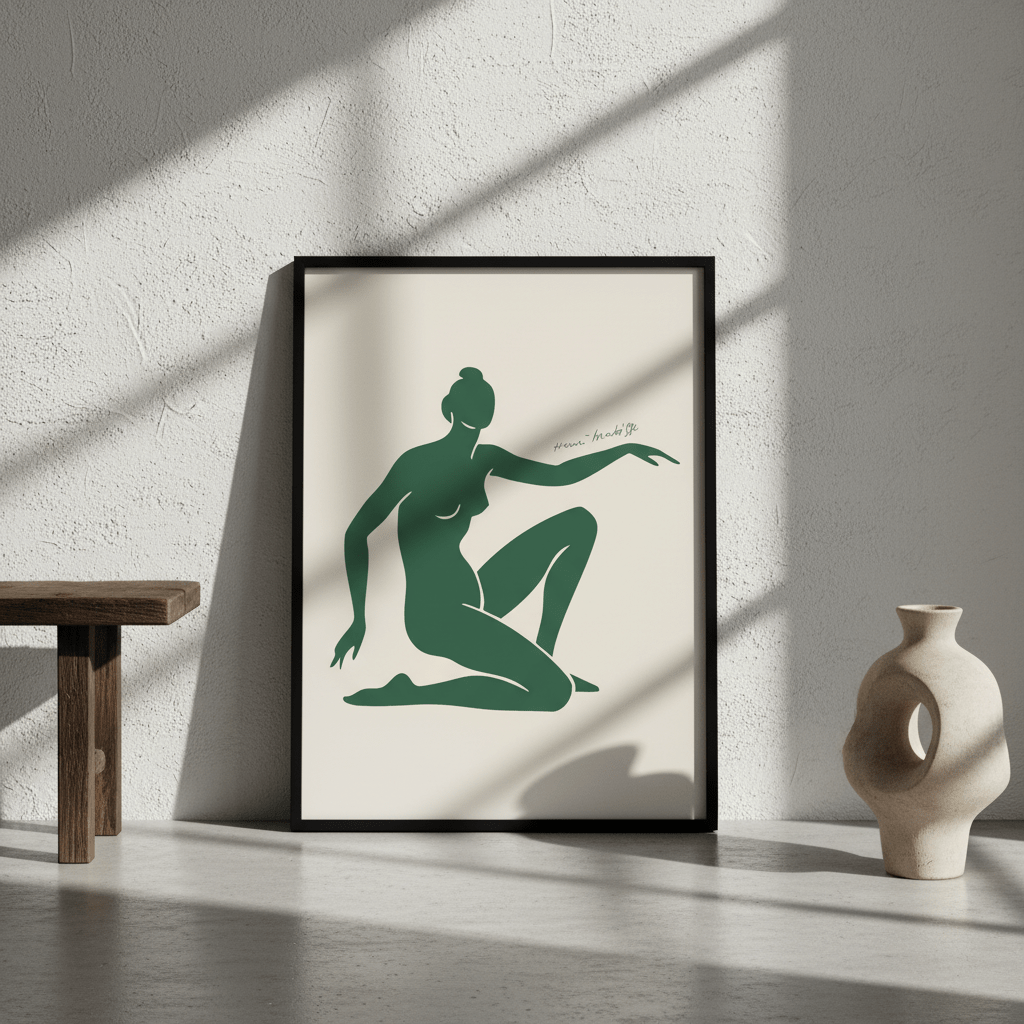 Green Motion in Form by Henri Matisse wall - art - picture - poster