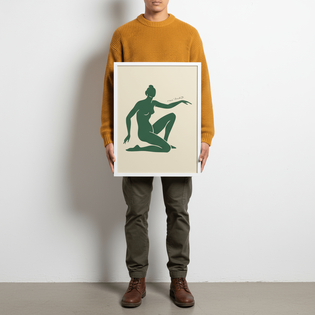 Green Motion in Form by Henri Matisse wall - art - picture - poster