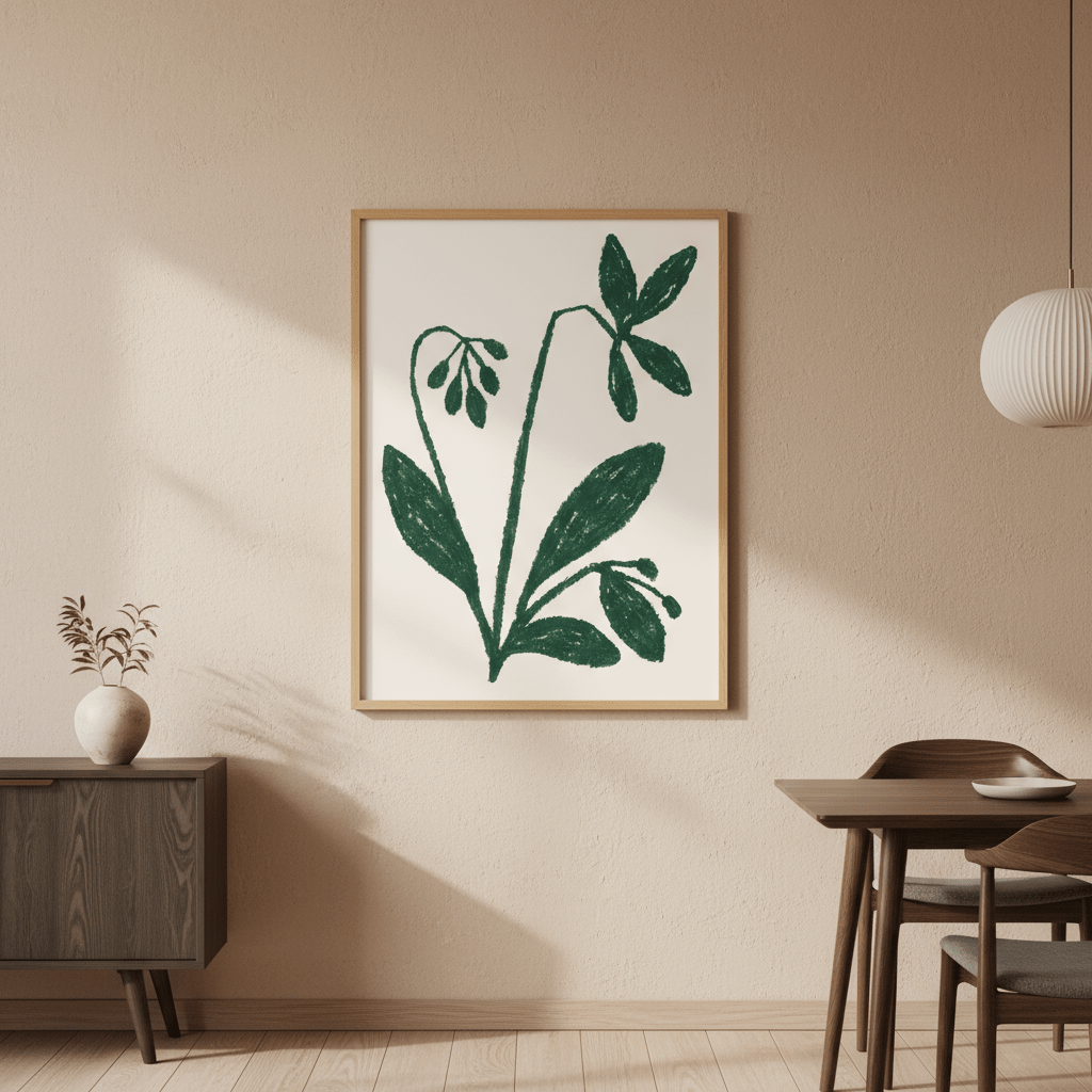 Green Plant by Silvia Visscher wall - art - picture - poster