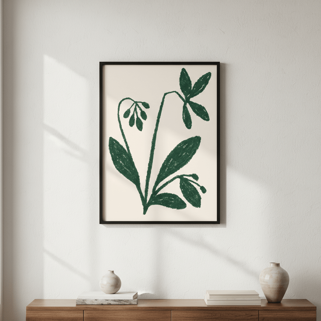 Green Plant by Silvia Visscher wall - art - picture - poster