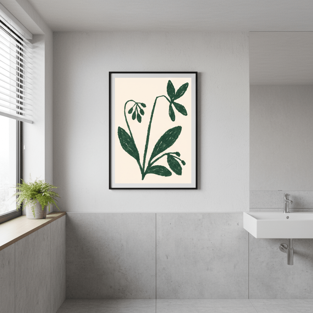 Green Plant by Silvia Visscher wall - art - picture - poster