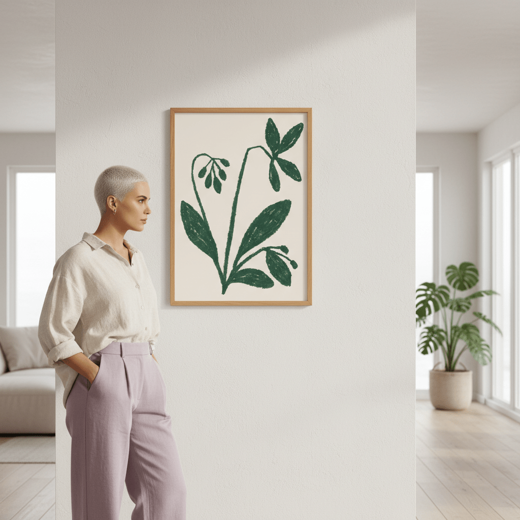 Green Plant by Silvia Visscher wall - art - picture - poster