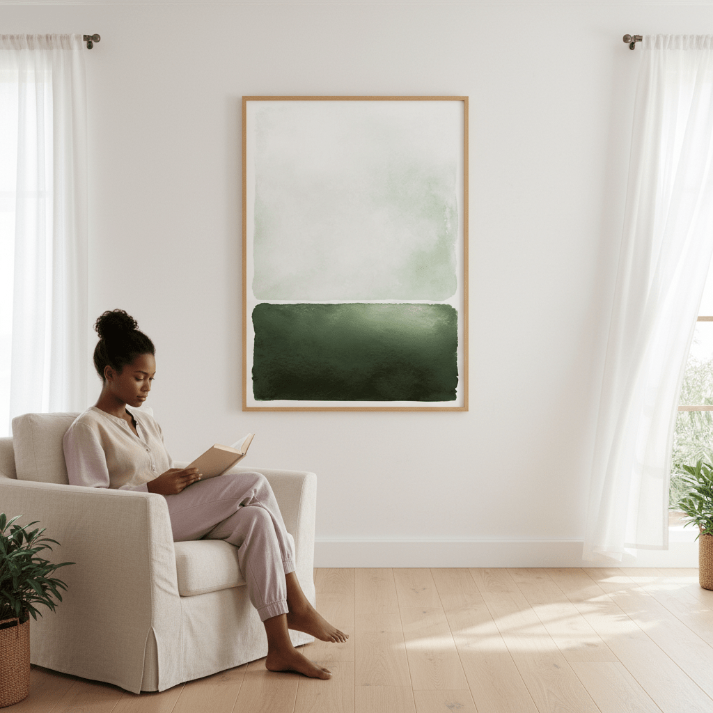 Green Rothko by Deer Muskeeter wall - art - picture - poster