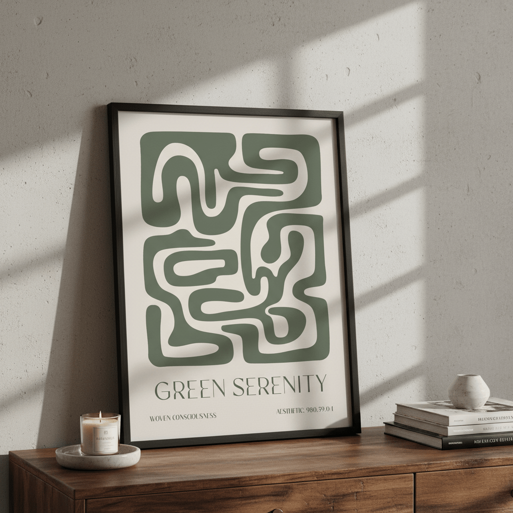 Green Serenity by Lisa Solomoniuk wall - art - picture - poster