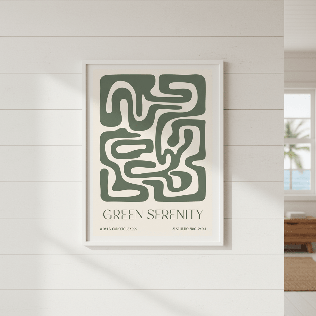 Green Serenity by Lisa Solomoniuk wall - art - picture - poster
