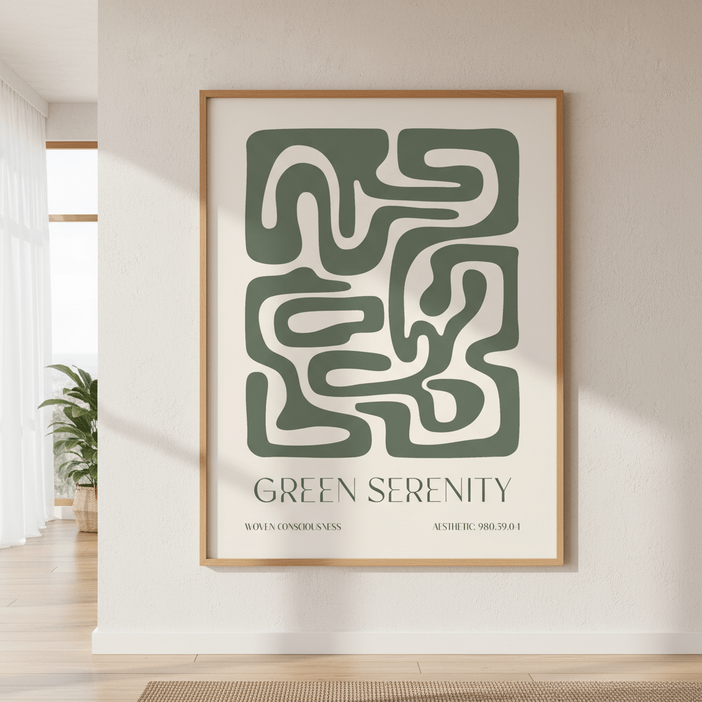 Green Serenity by Lisa Solomoniuk wall - art - picture - poster