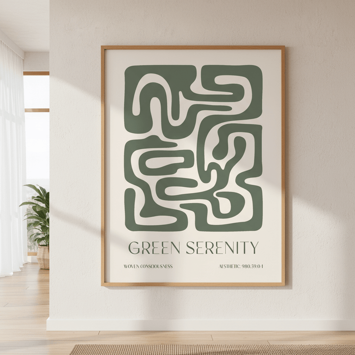 Green Serenity by Lisa Solomoniuk wall - art - picture - poster