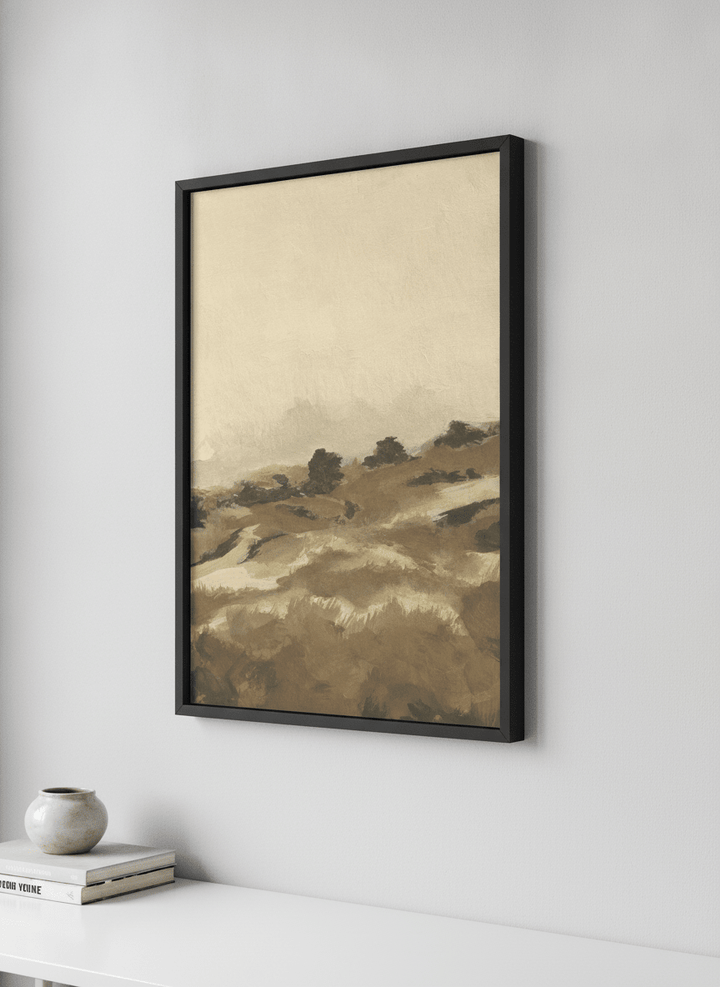 Contemporary wall art featured in a bright modern office workspace