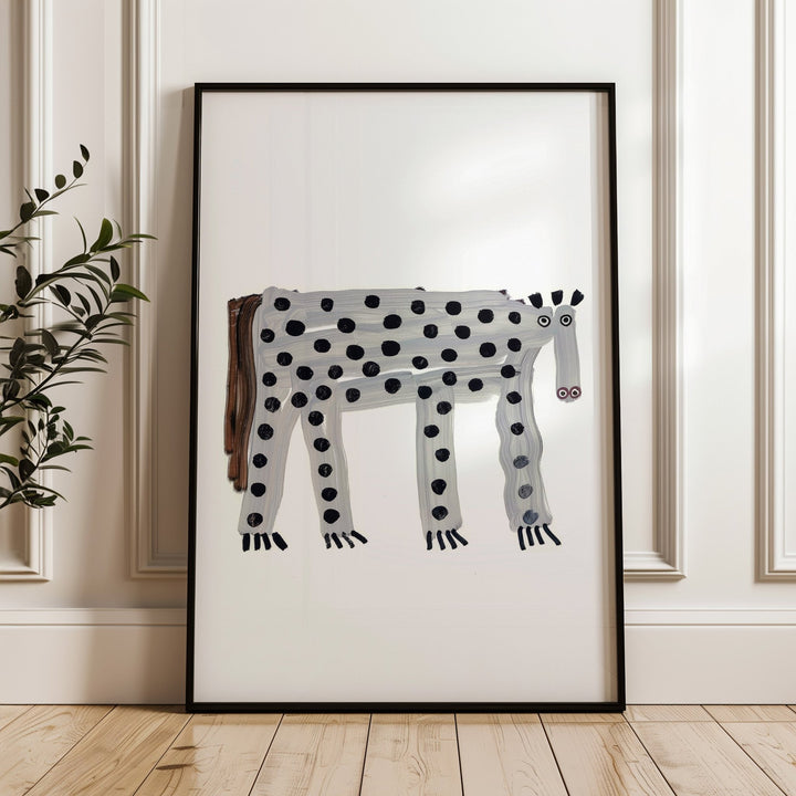 Grey Zebra Childrens Wall Art - Style My Wall