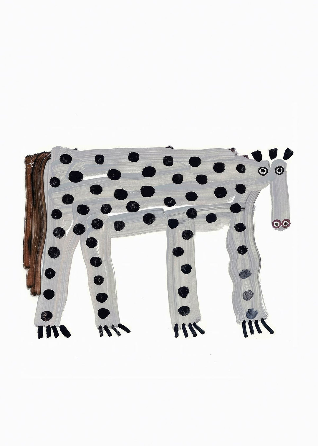 Grey Zebra Childrens Wall Art - Style My Wall