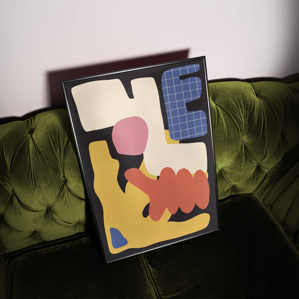 Gridlocked Chaos Art Poster wall - art - picture - poster