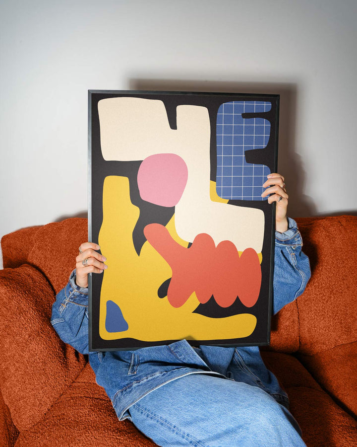 Gridlocked Chaos Art Poster wall - art - picture - poster