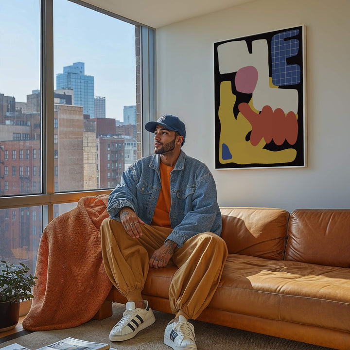 Gridlocked Chaos Art Poster wall - art - picture - poster