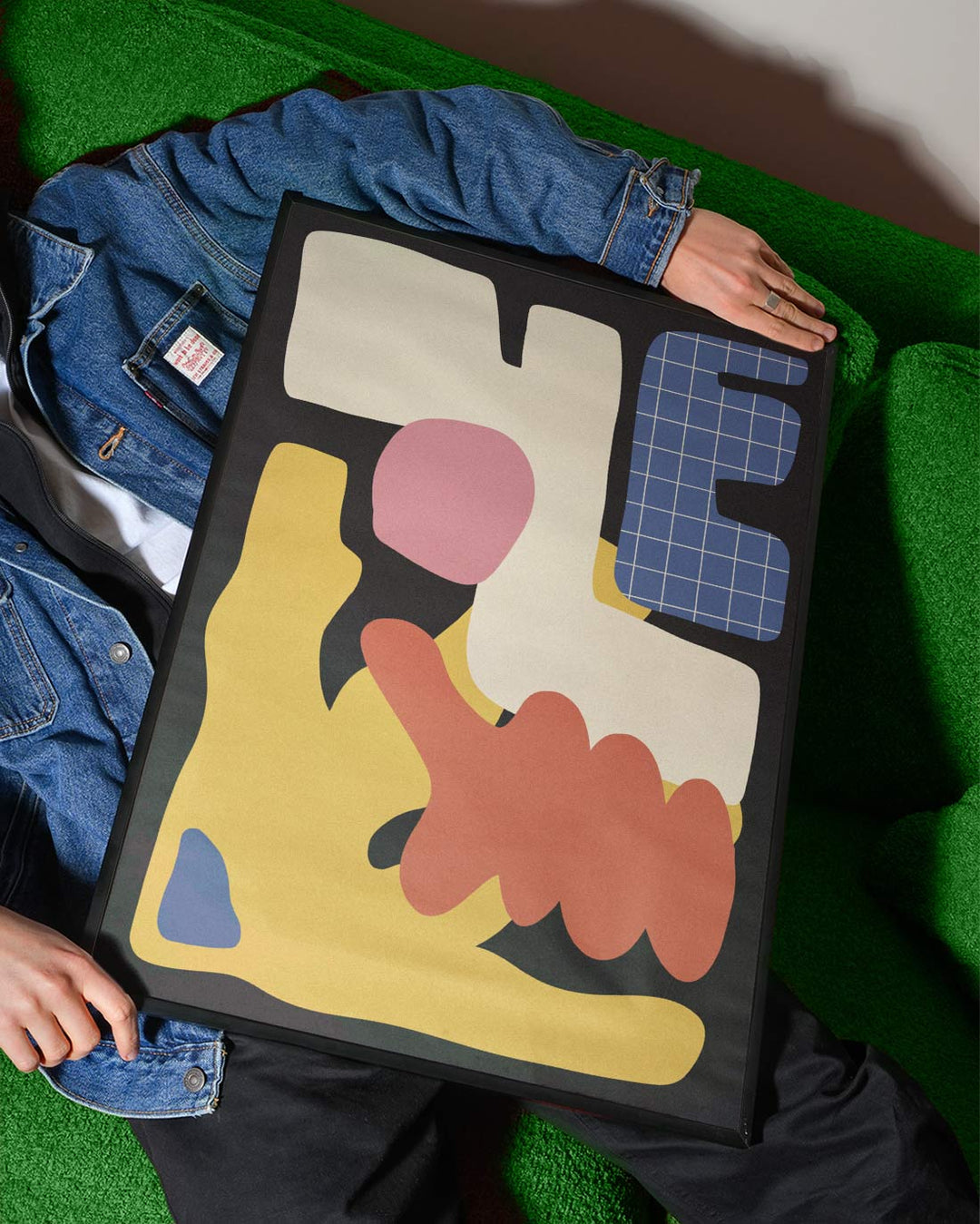 Gridlocked Chaos Art Poster wall - art - picture - poster