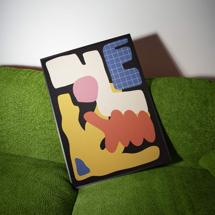 Gridlocked Chaos Art Poster wall - art - picture - poster