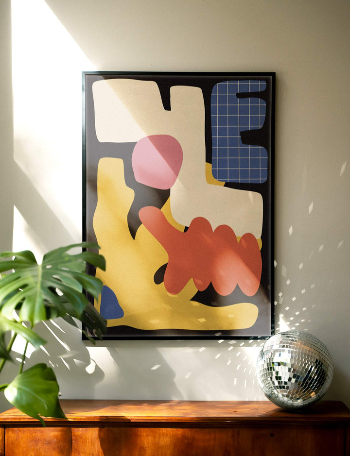 Gridlocked Chaos Art Poster wall - art - picture - poster