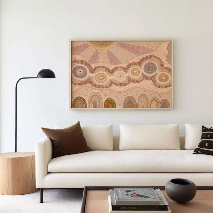 Growing Connections by Domica Hill,livingroom,timber border