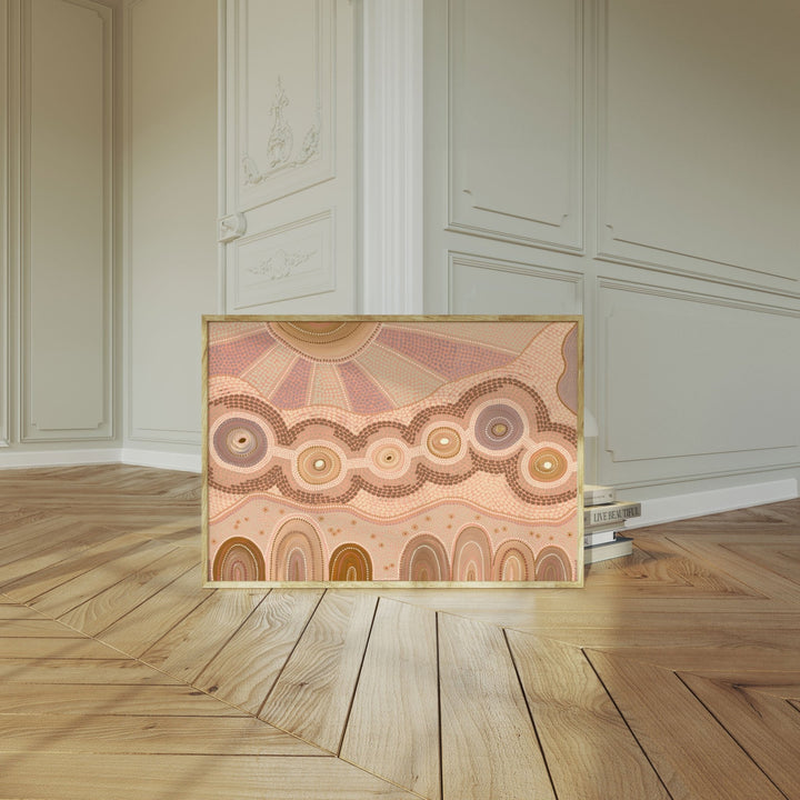 Growing Connections by Domica Hill,livingroom,timber border