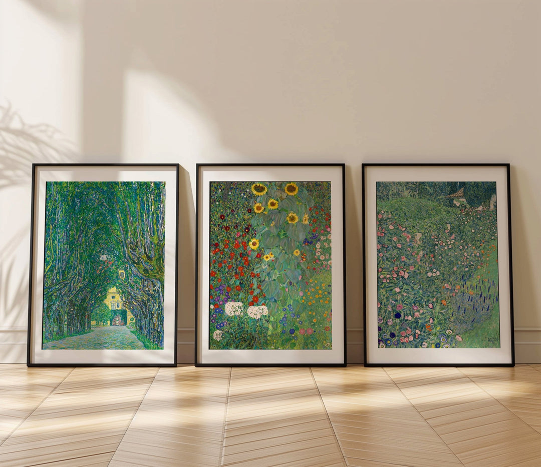 Gustav Klimt Trio Exhibition Prints Wall Art wall - art - picture - poster