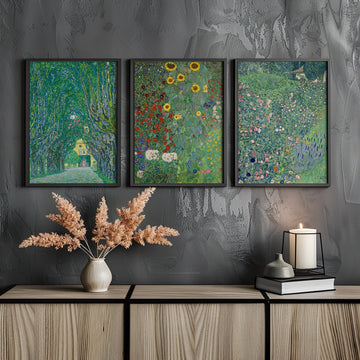 Gustav Klimt Trio Exhibition Prints Wall Art wall - art - picture - poster