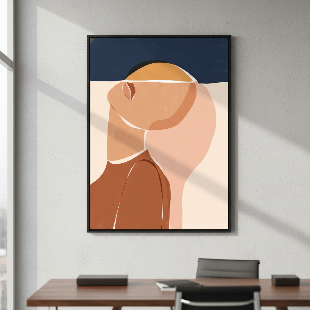 Half Face Half Sun by Ivy Green Illustrations wall - art - picture - poster