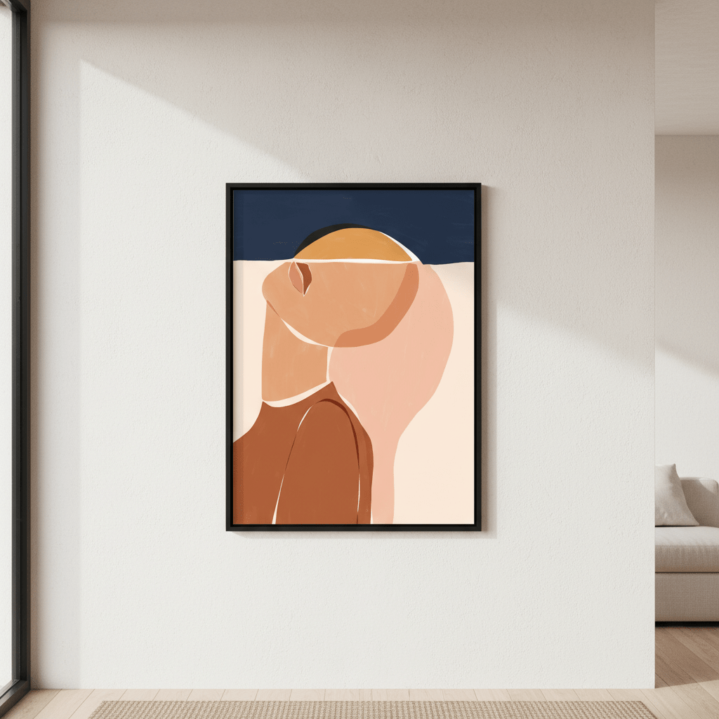 Half Face Half Sun by Ivy Green Illustrations wall - art - picture - poster